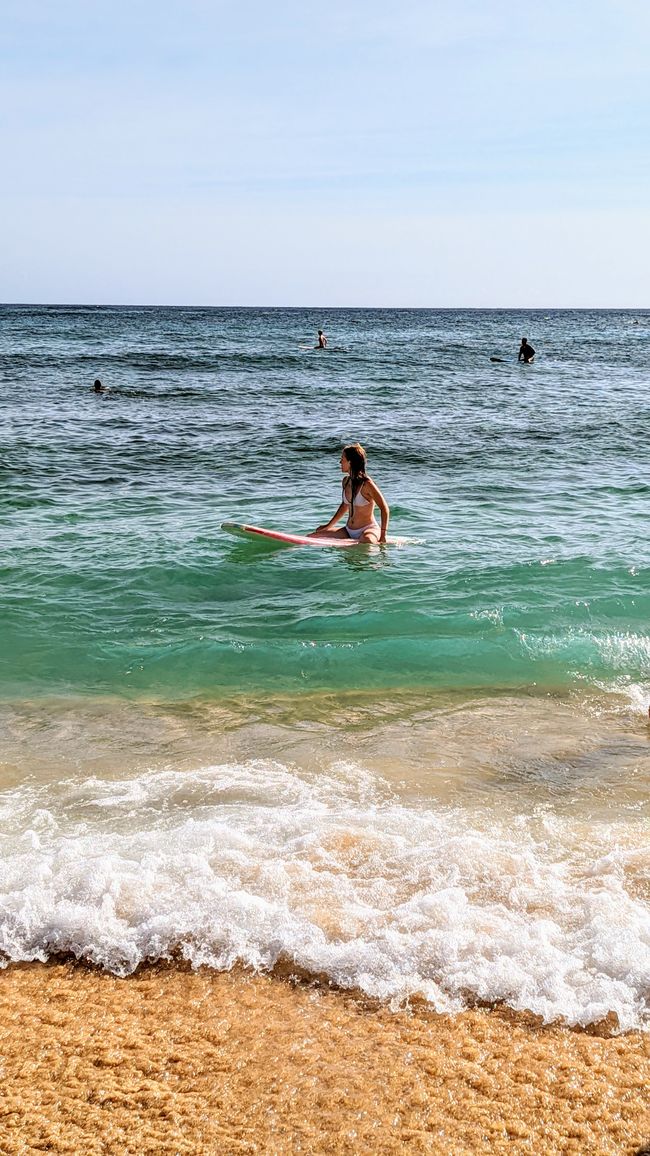 Surfen am Kiahuna Beach