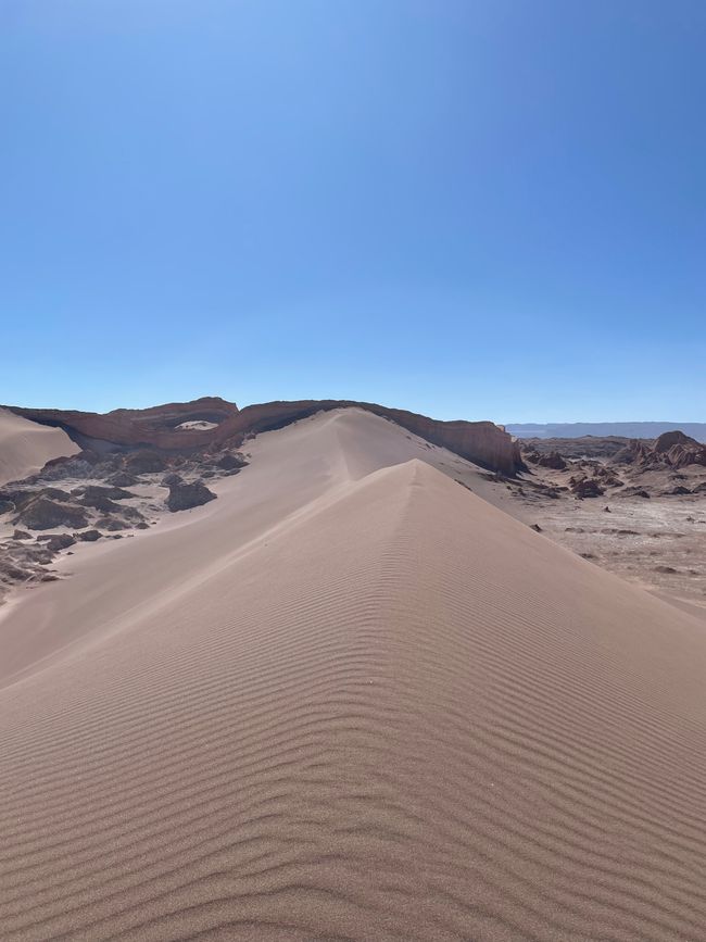 Die große Sanddüne im Valle de la Luna