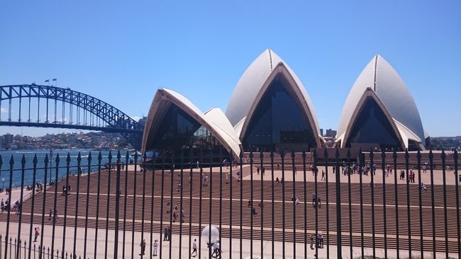 Sydney's skyline seen from the Opera House 