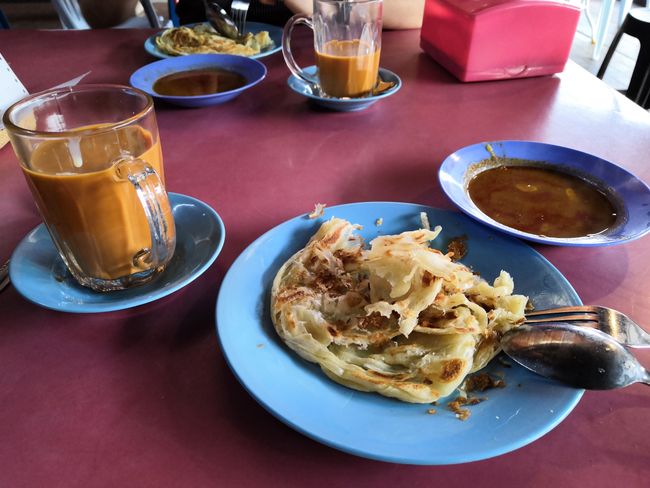 Typisches Frühstück in Malaysia für eingesamt CHF 1.25