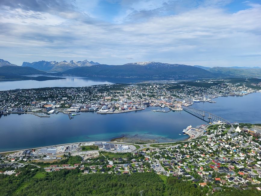 View of Tromso from Fjellheisen