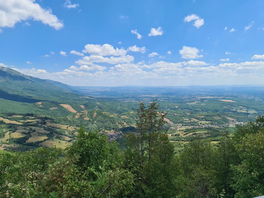Letzter Blick über den Kosovo