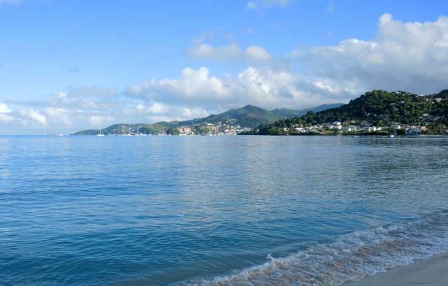 Blick auf die Bucht von St. Georges, der Hauptstadt von Grenada