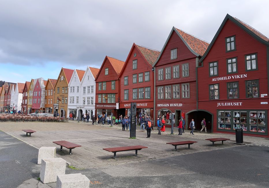 The wooden houses of Bryggen.