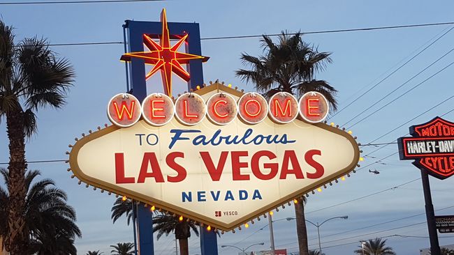 Ankunft in Las Vegas