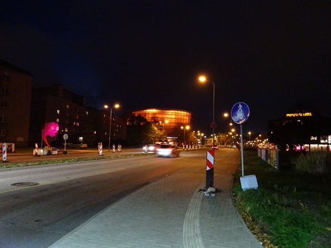 Liepaja at night