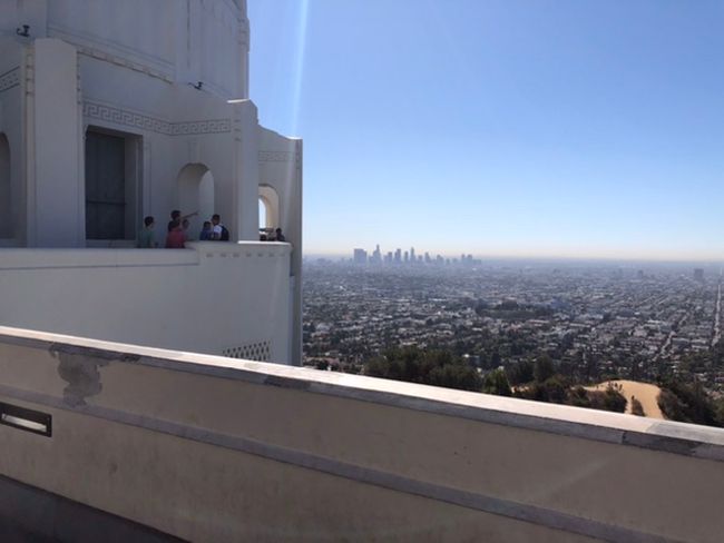 Blick vom Griffith Observatory auf Downtown