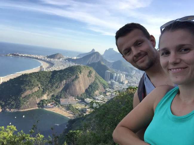 Blick auf die Copacabana und Ipanema 