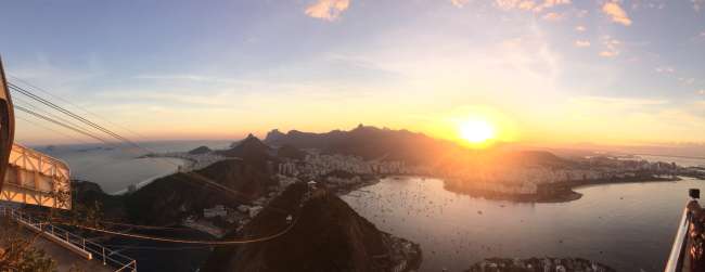 Sonnenuntergang über Rio