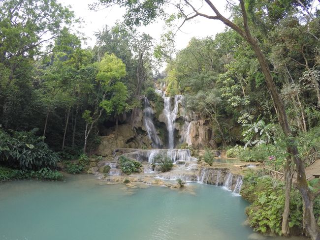 Tad Kuang Si: the big waterfall