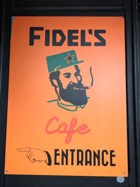 Fidel’s Cafe. Unser „Stammlokal“ nach 2 Tagen Wellington 😉