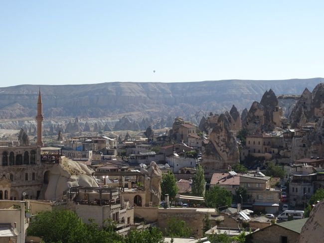 View from the hostel terrace on Göreme