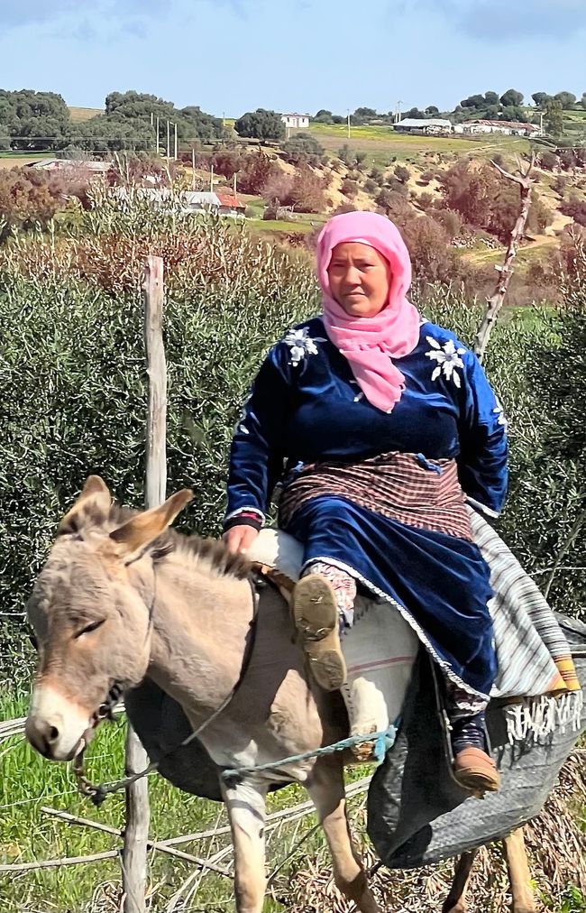 Eine stolze Marokkanerin auf ihrem Esel. (Foto: Birgit)