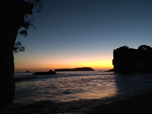 Sonnenaufgang bei der Cathedral cove
