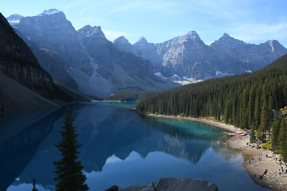 Lake Moraine (in the shade)