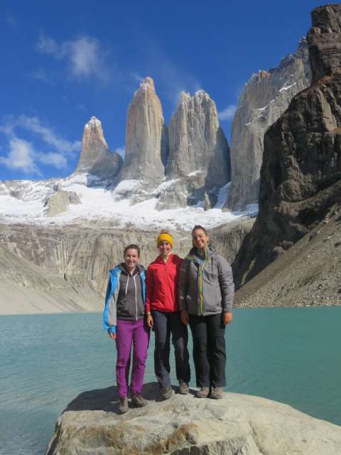 Us in front of the Torres del Paine
