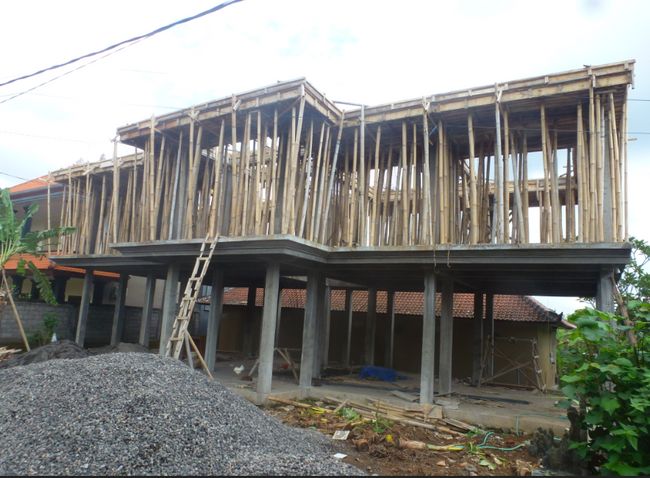 Balinese construction in progress