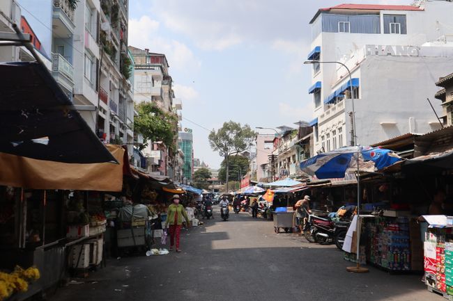 A market street in Saigon.
