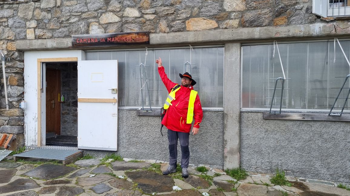 Und heute geht,s auf Maighels Hütte