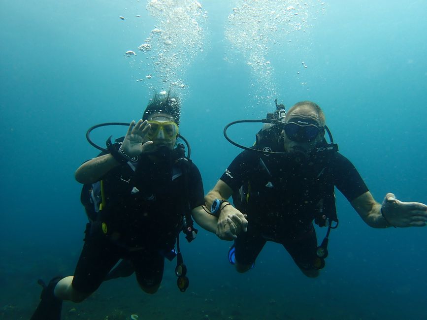 Open water diving course