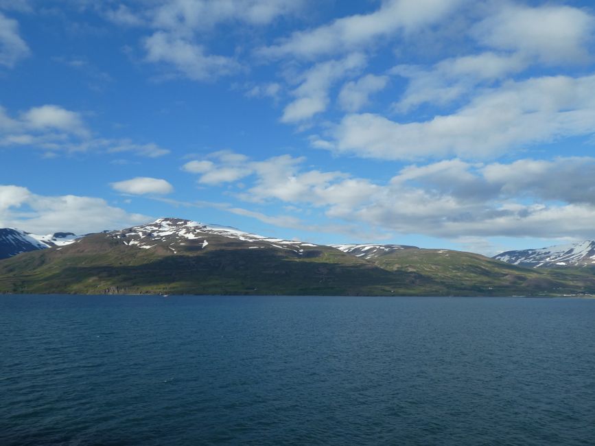 Abfahrt aus Akureyri