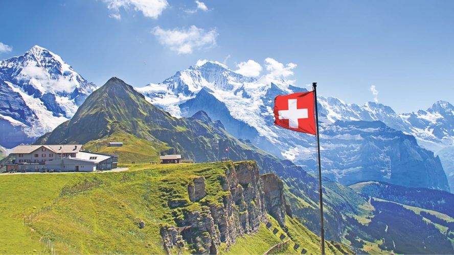 the beautiful swiss alps