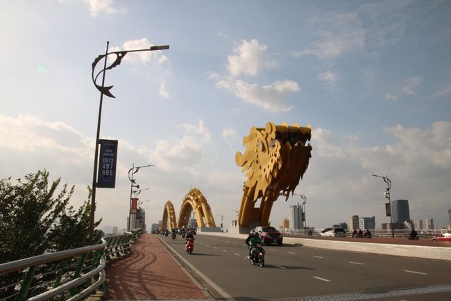 Da Nang's famous Dragon Bridge