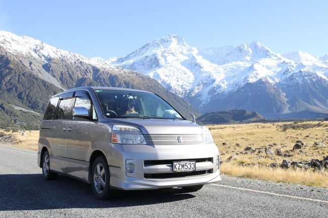 Arrival in New Zealand and our way to our own car
