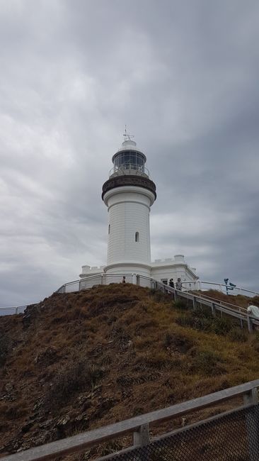 After a rather uncomfortable night, we dropped off Josh and drove back to Byron Bay. Jana, Maggie, and I walked around and discovered this lighthouse.