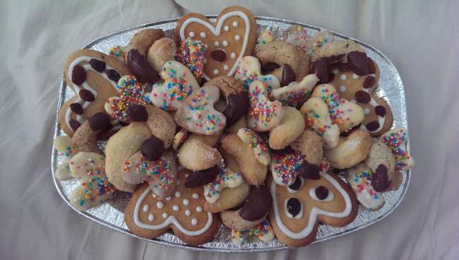Delicious cookie platter