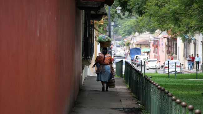 in the streets of Antigua