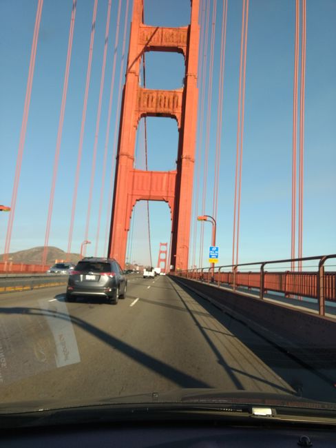 Meine erste Fahrt über die Golden Gate Bridge