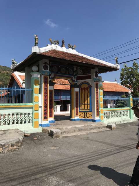 Entrance to the temple and community center