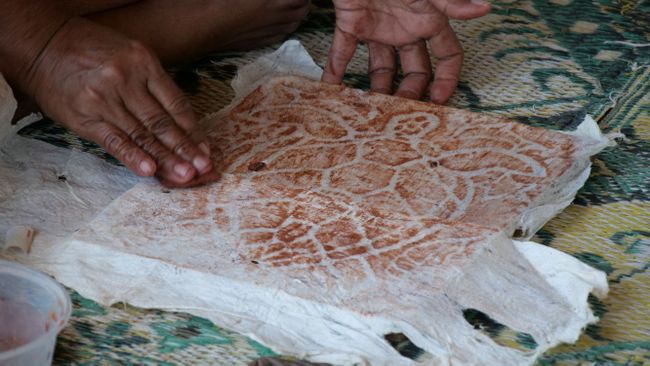 Apia - Cultural Village - Painting on fabric
