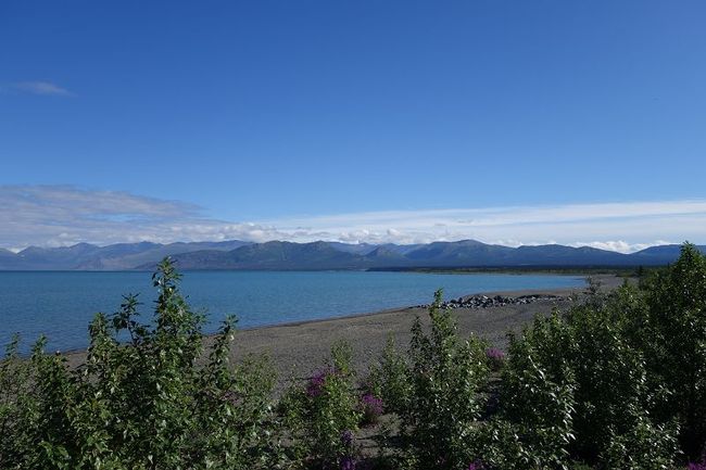 Rückblick zum Kluane Lake