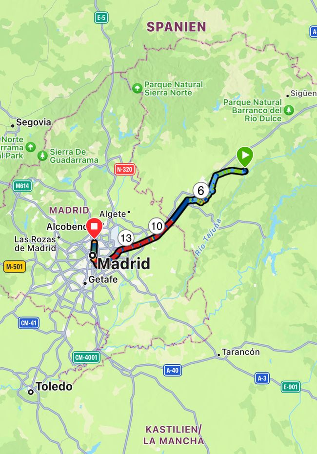 Von Kastilien-La Mancha nach Andalusien, von Brihuega nach Jaen, Tag 32