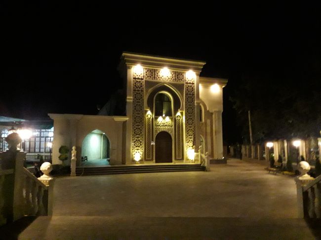 small mosque in the evening