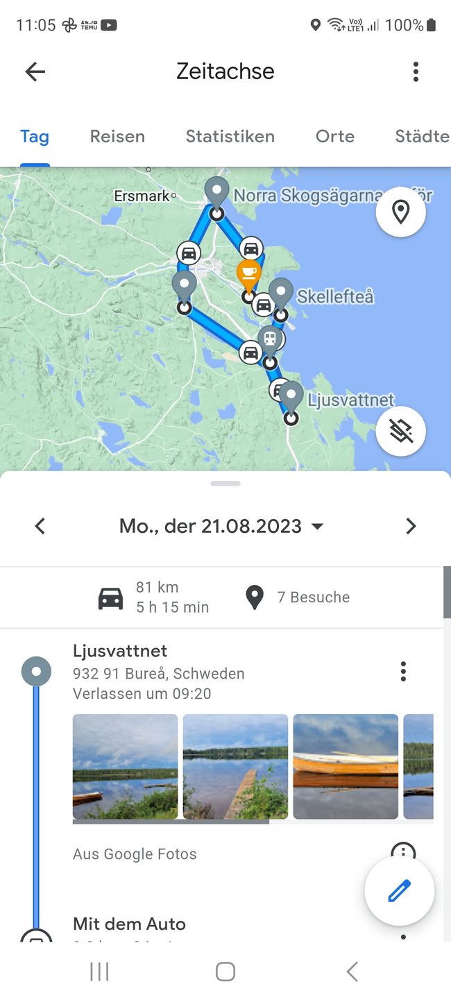 Trip to Sweden August 16th - September 3rd 2023/August 21st