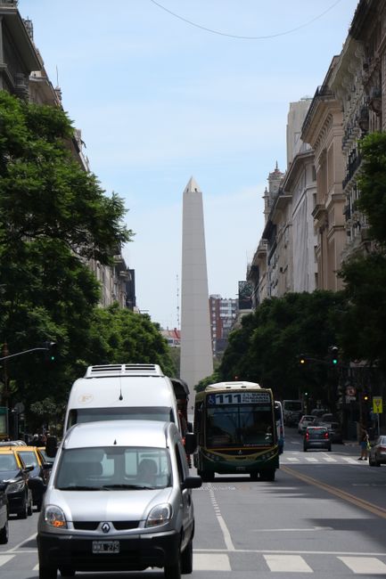 Der Obelisk auf der Plaza de la República