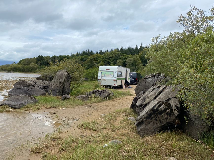 Wild camping on Lough Cullin