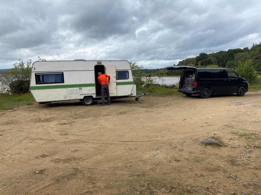 Wildes Camping am Lough Cullin