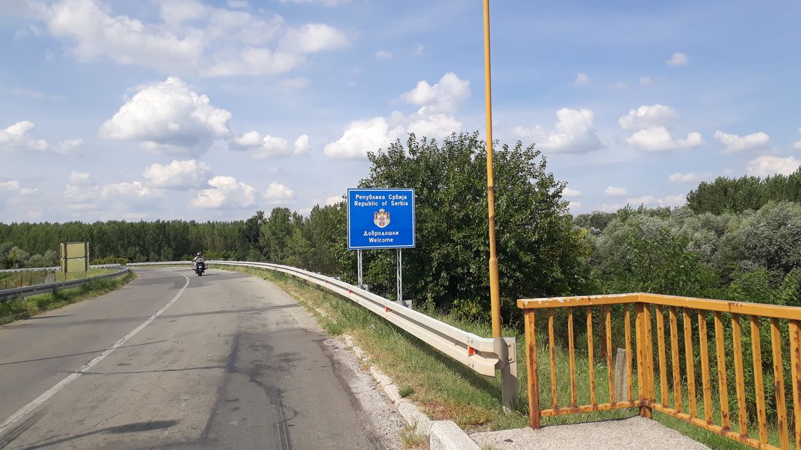 At the border to Serbia.