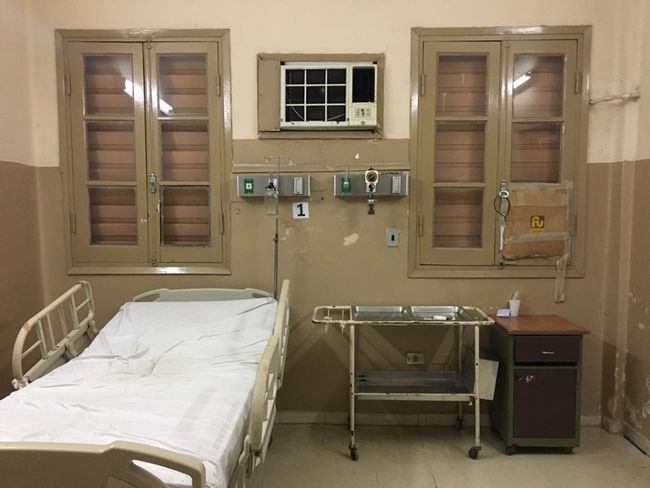 Eines der moderneren Patientenzimmer