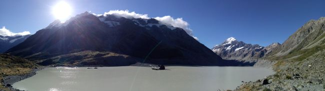 Eisberge im Hooker Lake