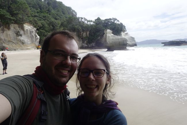 Both of us at Cathedral Cove