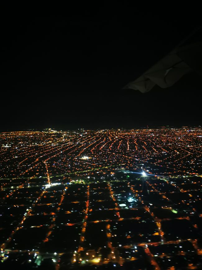 View of Merida from the airplane