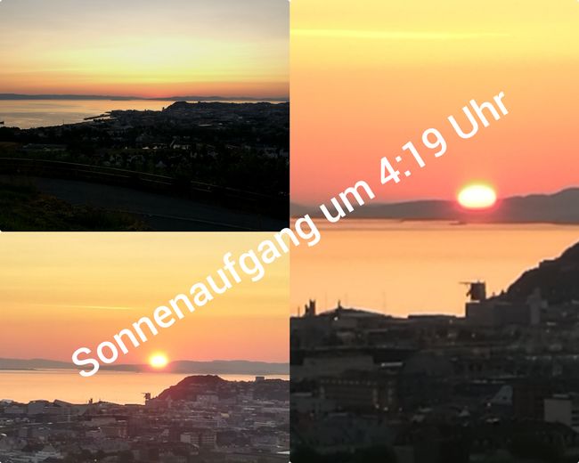 28th of July sunrise in Trondheim
