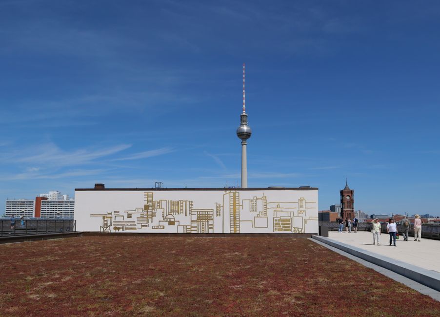 View from the rooftop terrace of the Humboldt Forum