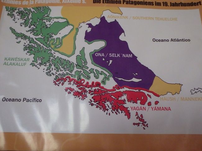 Frühere Ethnien in Feuerland / Previous nations in Tierra del Fuego