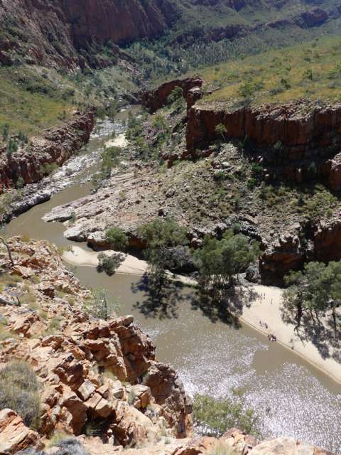 Ormiston Gorge from above